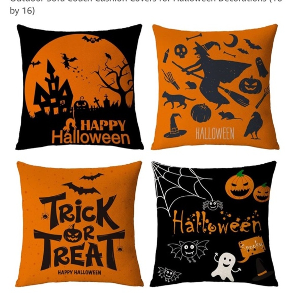 Halloween Themed Cushion Covers Set